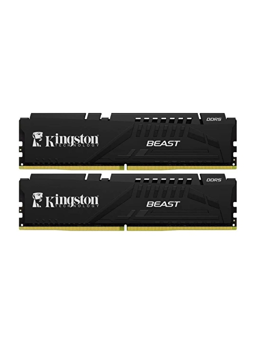 Kingston Beast KF552C36BBEK2-16TR 16GB (2x8) DDR5 5200Mhz CL36 Siyah Gaming RAM (Bellek)