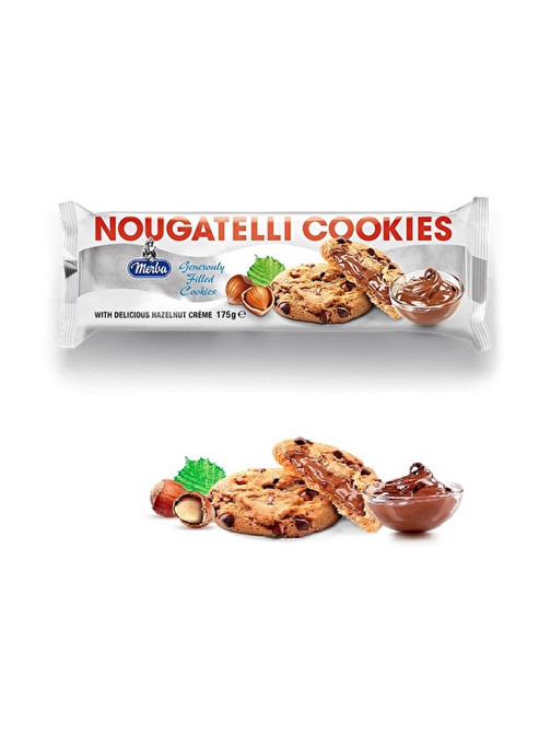 Merba Nougatelli Cookies 175 Gram (1 Paket)