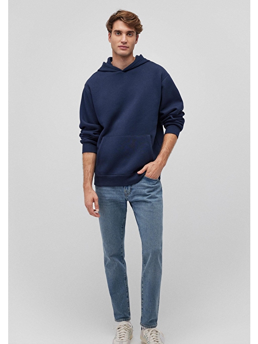 Mavi - Kapüşonlu Lacivert Basic Sweatshirt 0S10275-70490