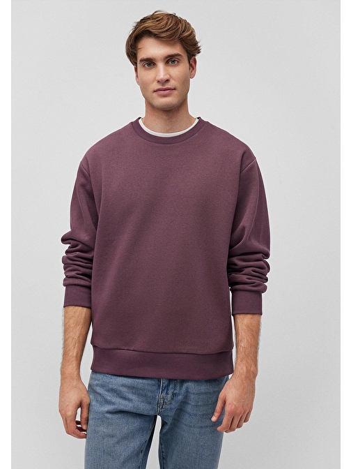 Mavi - Kapüşonlu Bordo Basic Sweatshirt 0S10276-70260