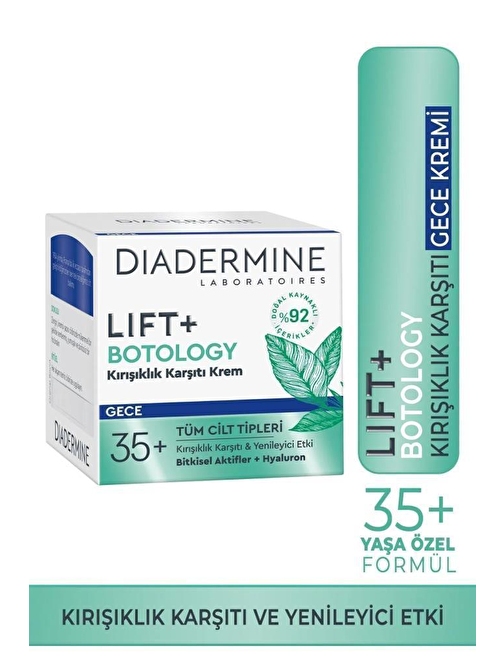 Diadermine Lift+Botology Kırışıklık Karşıtı Gece Yüz Kremi 50 ml