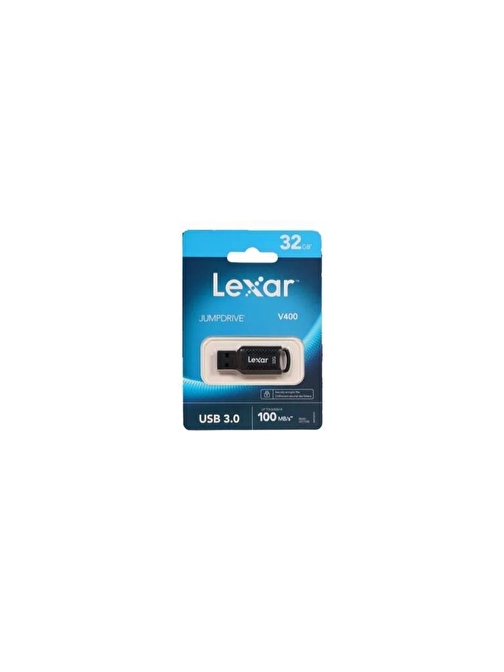 Lexar 32GB V400 Siyah 100 mb/s 3.0 USB Flash Bellek