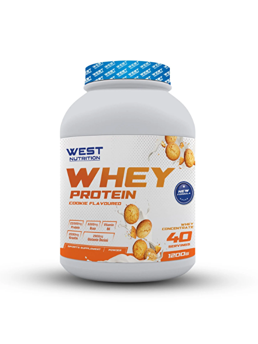 West  Whey Protein 1200 gram 40 Servis - Kurabiye