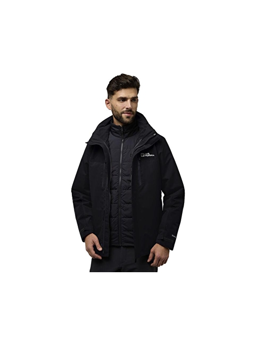 Jack Wolfskin Jasper 3In1 Jkt M Erkek Outdoor Montu A61858-6000 Siyah