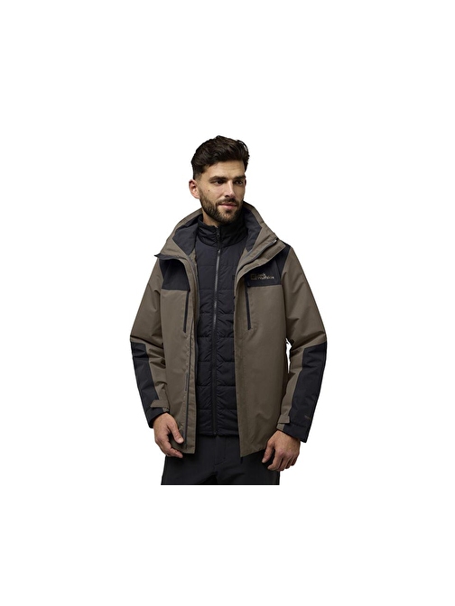 Jack Wolfskin Jasper 3In1 Jkt M Erkek Outdoor Montu A61858-5719 Haki