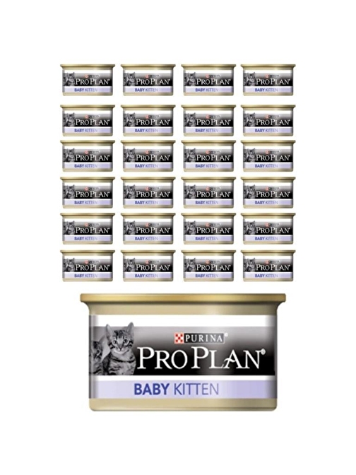 Pro Plan Baby Kitten Tavuk Etli Yavru Yaş Kedi Maması 85 Gr 24 Adet