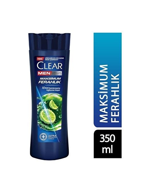 Clear Men Şampuan Maksimum Ferahlık 350 Ml Yeni Ambalaj