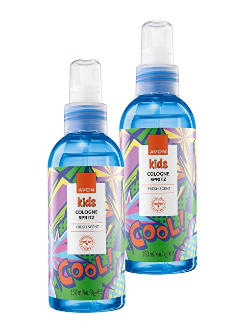 Kids Cool Çocuklar İçin Meyve Kokulu Parfüm Sprey 150 Ml. İkili Set