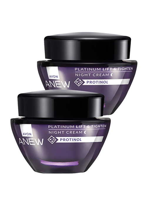 Anew Platinum Lift & Tighten Gece Kremi 50 Ml. İkili Set