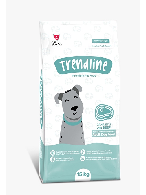 Trendline Biftekli Yetişkin Köpek Maması 15 Kg