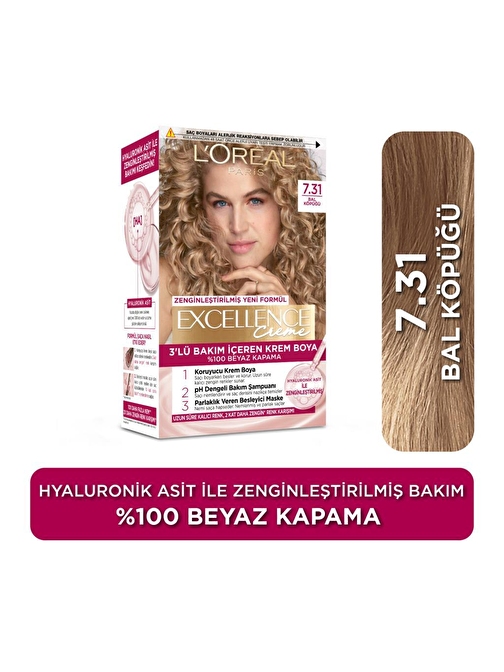 L’Oréal Paris Excellence Creme 7.31 Bal Köpüğü Saç Boyası