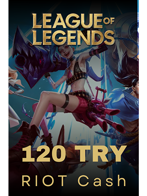 League of Legends 120 TRY RIOT Cash (575 RP)