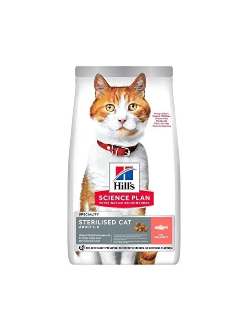 Hill's SCIENCE PLAN Somon Kısırlaştırılmış Yetişkin Kedi Maması 3 Kg