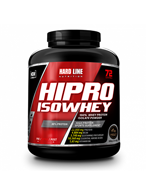 Hardline Hipro Whey Isolate 1800 Gr - Çikolata