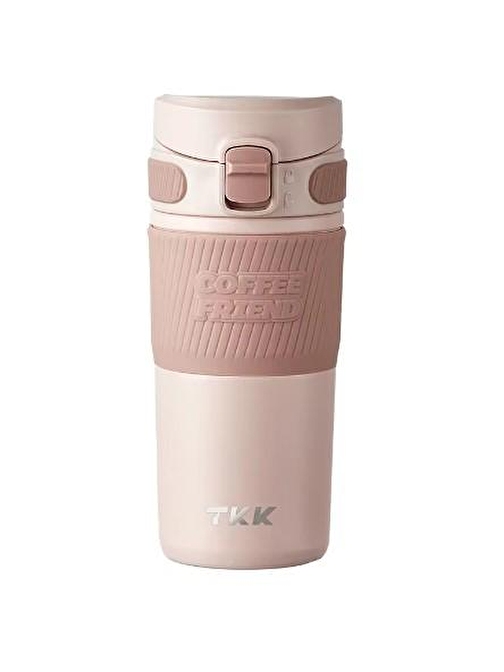 Vagonlife TKK T-2001 450ml Paslanmaz Çelik Termos Matara (Pink)