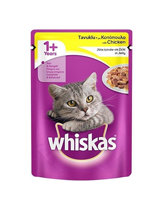 Whiskas Pouch Tavuklu ve Hindili Yetişkin Kedi Konserve Maması 85 Gr 4x - Petshopundan