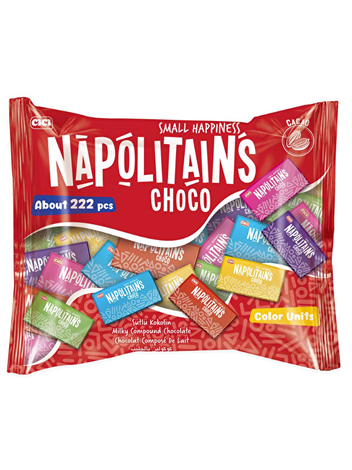 Cici Napolitains Çikolata 1000 Gram (1 Poşet)