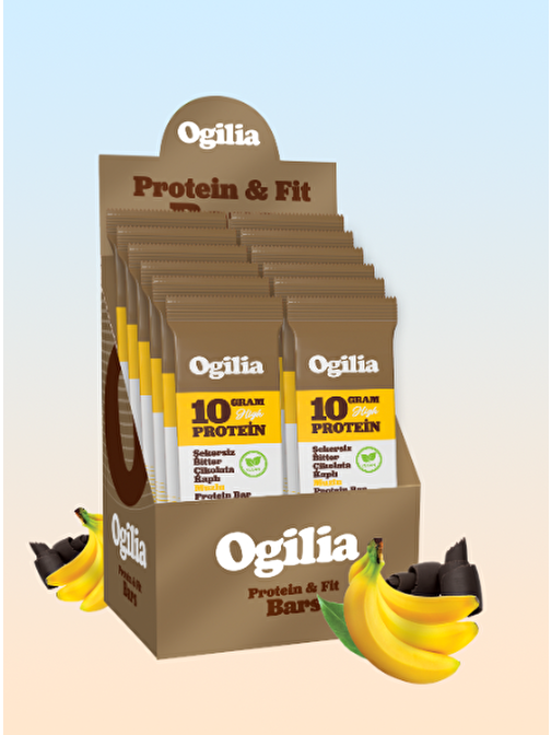 Ogilia - Muzlu Yüksek Proteinli Bar 40gr 12'li