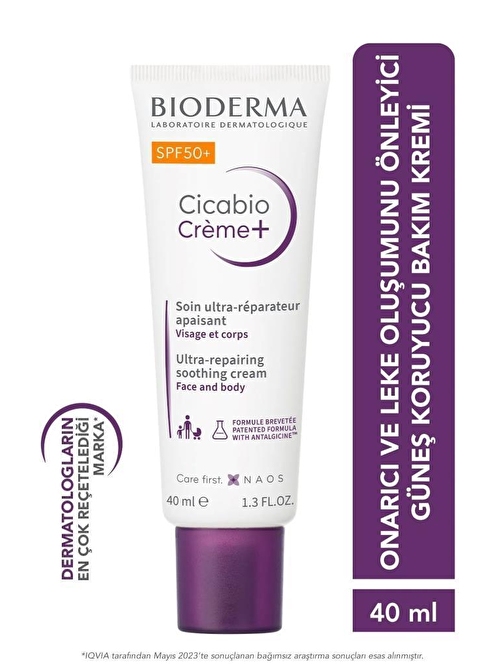 BIODERMA Cicabio+ Cream SPF50+ 40 ml