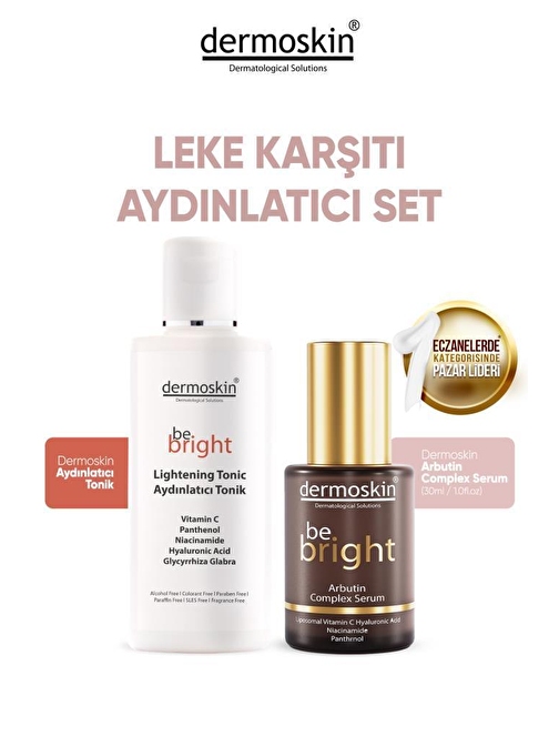 Dermoskin Be Bright Leke Karşıtı Set-Arbutin Serum+Aydınlatıcı Tonik