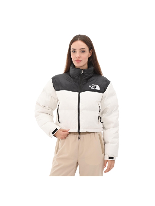 F0A5GGEROU1-R The North Face W Nuptse Short Jacket Kadın Mont Beyaz