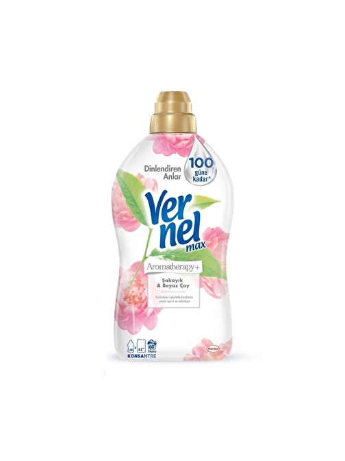 Vernel Max Konsantre Çamaşır Yumuşatıcısı Şakayık Ve Beyaz Çay 1440 ML