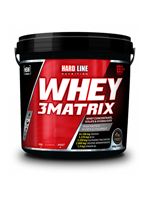 Hardline Whey 3Matrix 4000 Gr - Çikolata