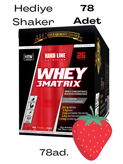 Hardline WHEY 3MATRIX Sachet 78 adet*30gr.=2.340gr