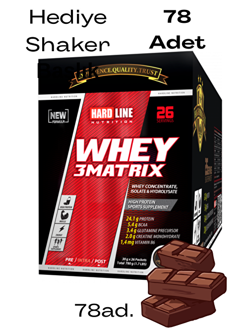 Hardline WHEY 3MATRIX Sachet 78 adet*30gr.=2.340gr