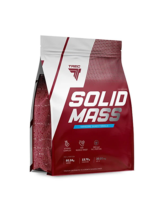 TREC NUTRİTİON SOLID MASS GAINER 3KG Çilek