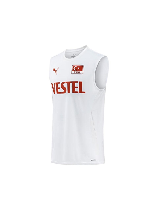 Puma Men Volleyball Jersey Erkek Türkiye Milli Takım Voleybol Forması 70643101 Beyaz