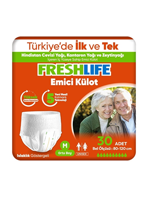 Freshlife Medium Emici Külot 30 Adet