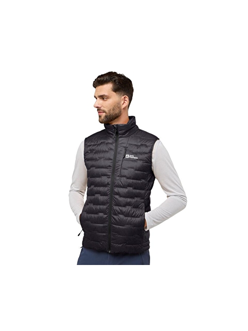 Jack Wolfskin Passamani Down Vest M Erkek Günlük Yelek A61840-635 Siyah