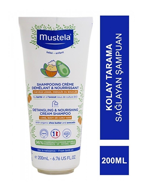 MUSTELA Detangling & Nourishing Cream Shampoo 200 ml