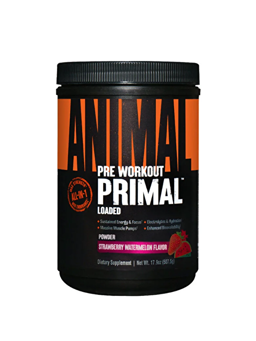 UNIVERSAL ANIMAL PRIMAL PRE-WORKOUT 50 SRV Karpuz&Çilek