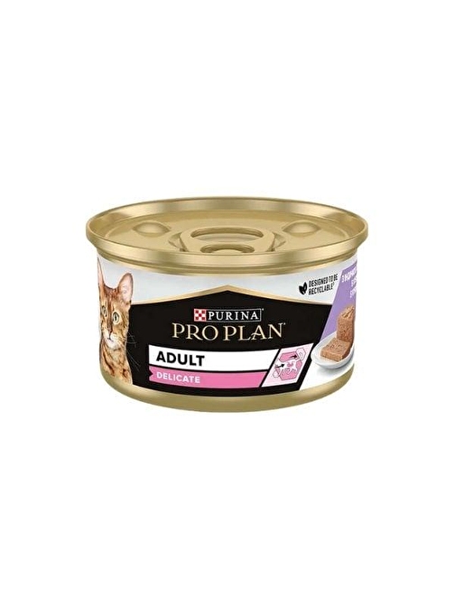 Pro Plan Delicate Hindi Etli Yetişkin Konserve Kedi Maması 85 Gr - Petshopundan