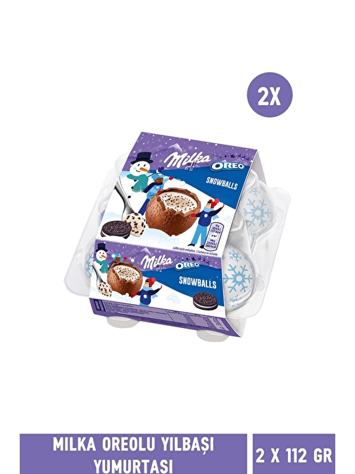 Milka Oreolu Yılbaşı Yumurtası 112 gr – 2 Adet