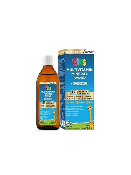 Nutraxin Kids Multivitamin Mineral Şurup 150 ml