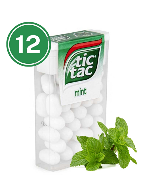 Tic Tac Nane Aromalı Şeker 18 Gr. (12 Adet)