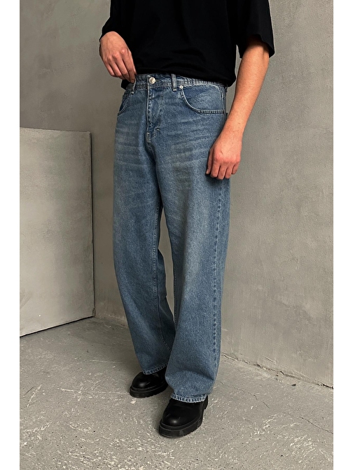 Erkek Ekstra Baggy Jean Pantolon