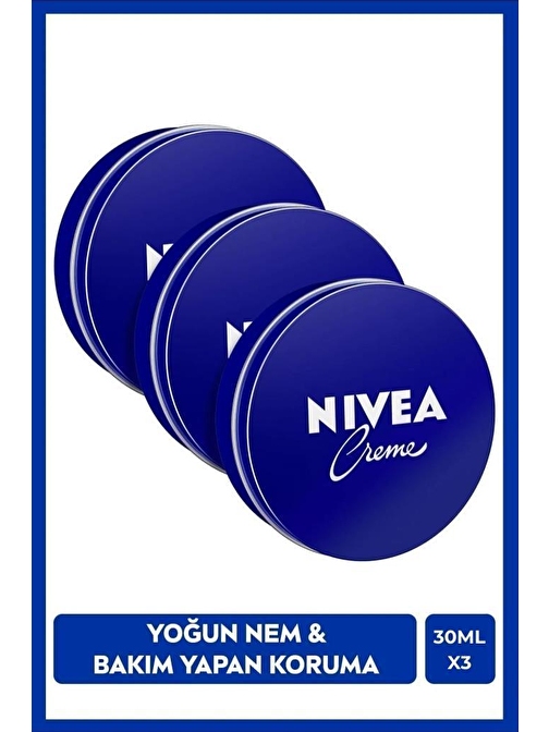 Creme 30ml, Yoğun Nemlendirici, Bakım Yapan Koruma, Eucerit, Yumuşak Cilt, El Yüz Vücut, X3 Adet