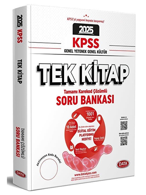 2025 KPSS GYGK Tek Kitap Soru Bankası Data Yayınları