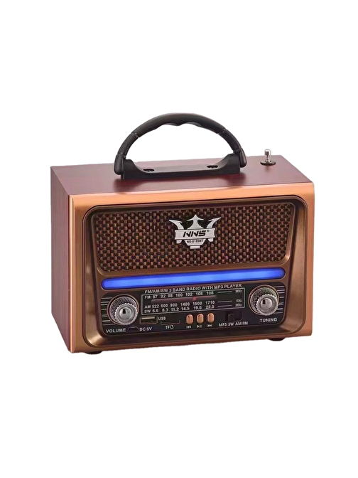 NNS Ns-8189 Usb / Tf Kart / Fm Retro Taşınabilir Bluetooth Hoparlör