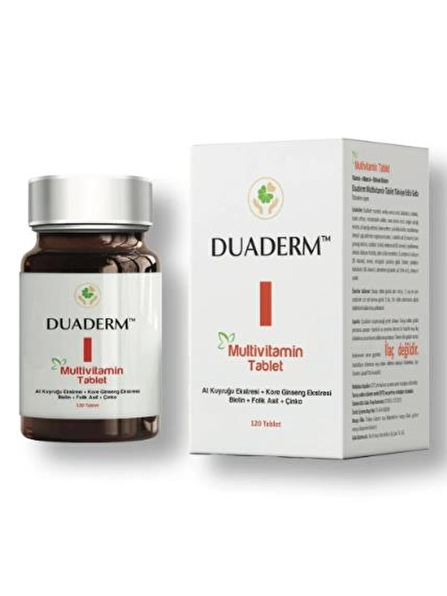 DUADERM MULTİVİTAMİN TABLET 120 ADET