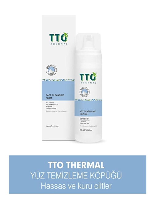 Tto Thermal Çay Ağacı Özlü Yüz Temizleme Köpüğü 200ml