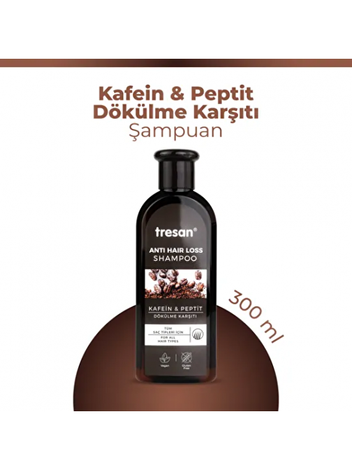 Tresan Kafein Peptit Dökülme Karşıtı Şampuan 300 ml