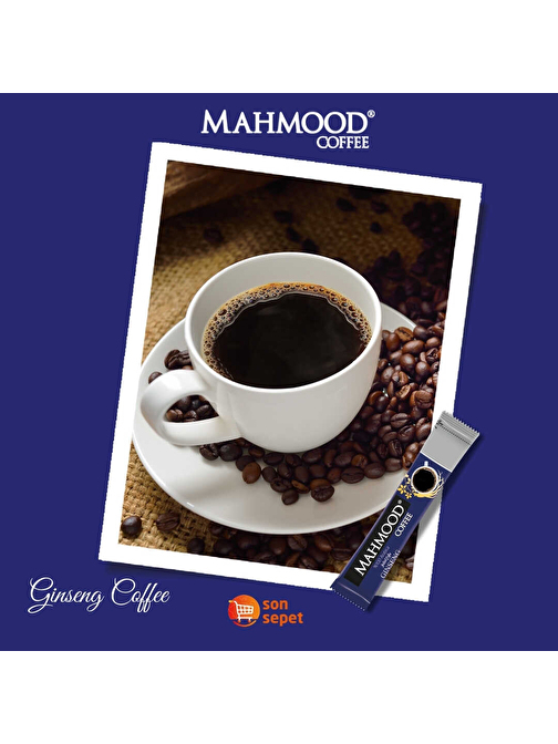 Mahmood Coffee Ginseng Ekstraktlı %100 Arabica Anında Kahve 2,5g x 48'li