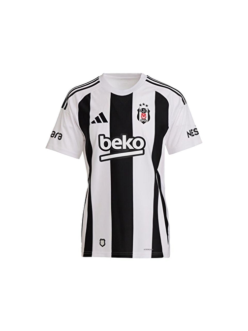 adidas Striped 24 Jsy Beşiktaş 2024/2025 Erkek İç Saha Çubuklu Forma JK2784 Beyaz