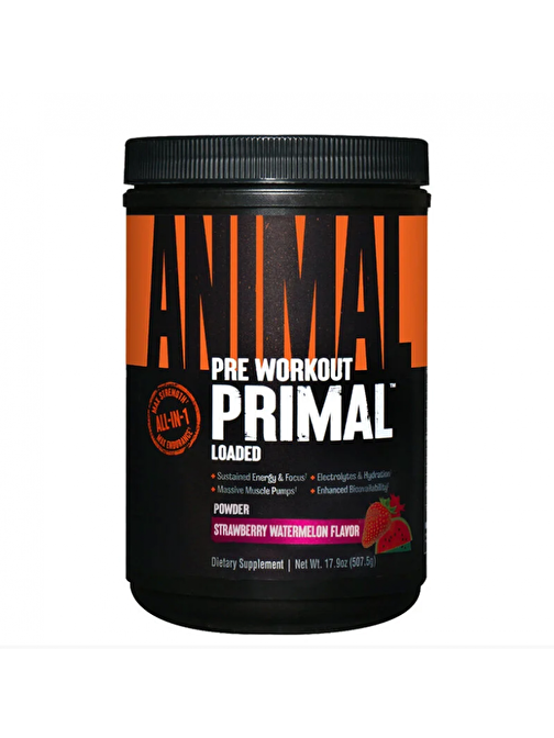 Universal Animal Primal Pre Workout 507,5 gr Karpuz & Çilek Aromalı