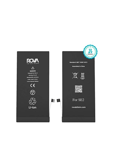  Rova İphone SE 2020 Batarya Pil Güçlendirilmiş 2210mAh 1 Yıl Garantili